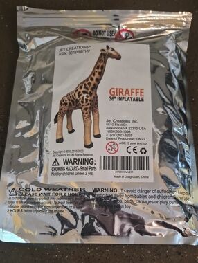 Jet Creations Giraffe 36" Inflatable Toy - Tan & Brown